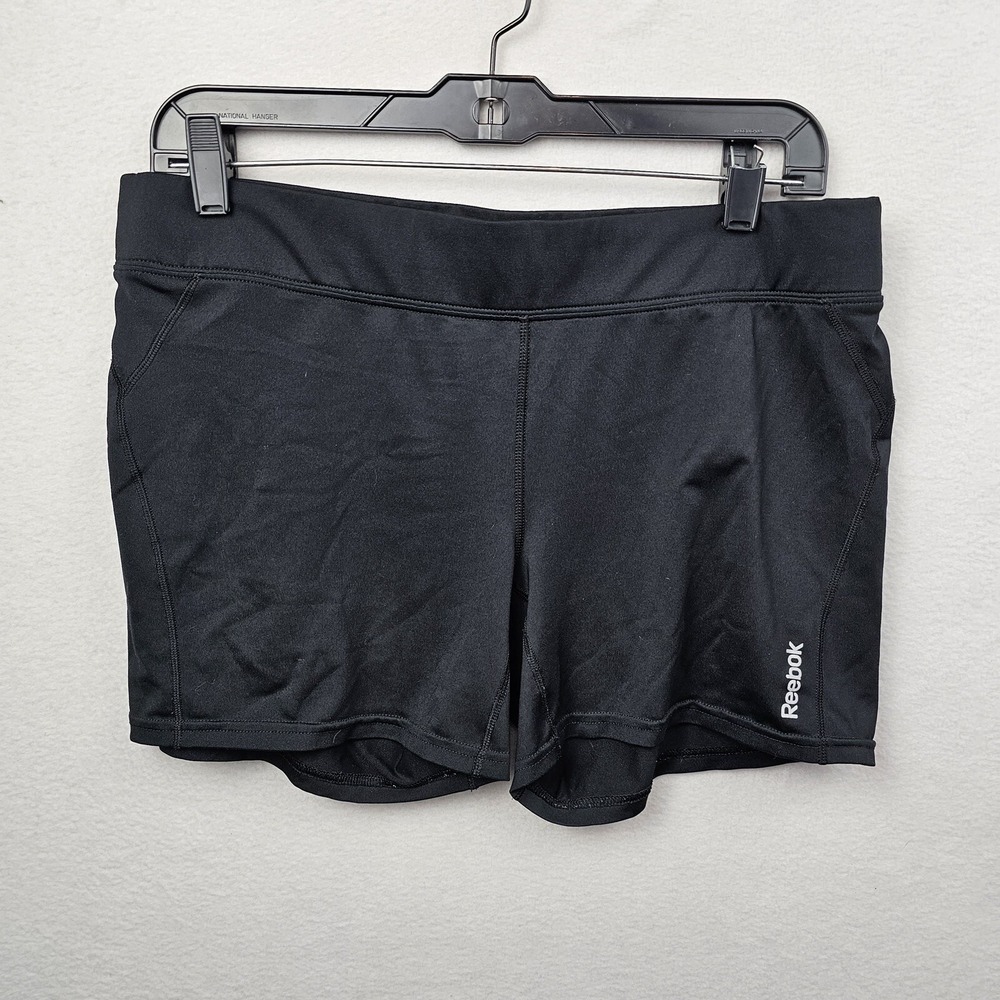 Reebock Shorts Woman's Size Large Black Speedwick